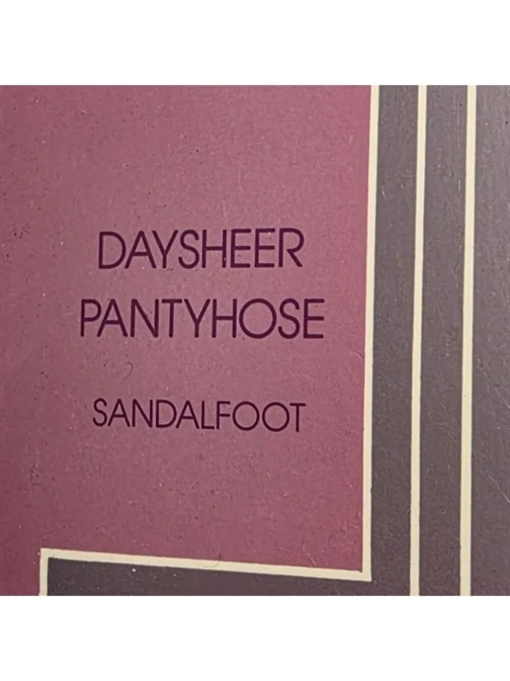 Pantyhose Navy Daysheer Sandalfoot Size D Flat Knit Nylon Gloria Vanderbilt